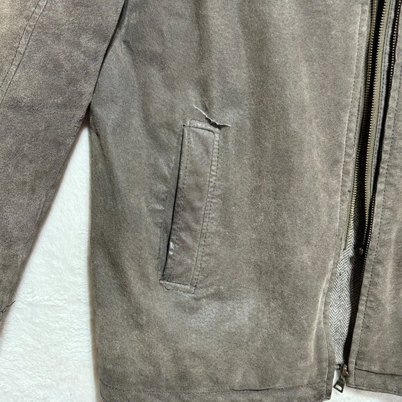 Danier Soft Leather Jacket Coat Brown Thinsulate Lining Men's Size S - Picture 5 of 16